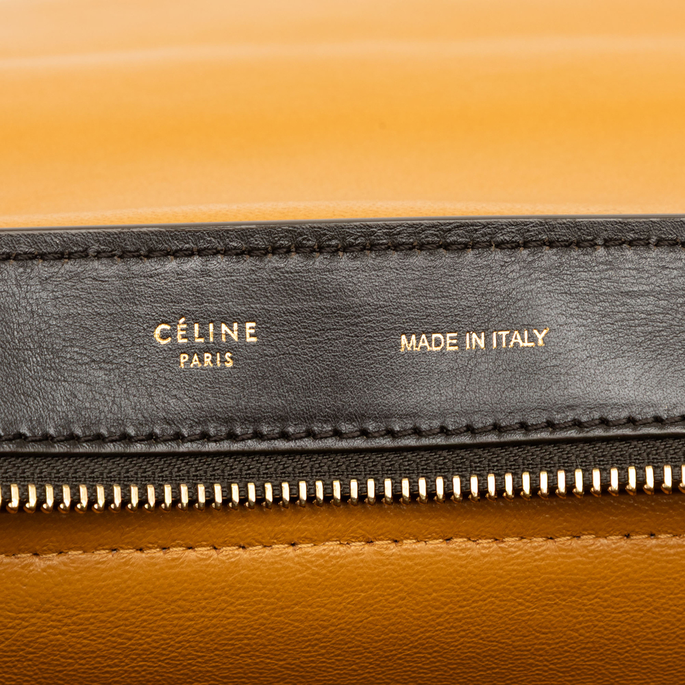 Pre-Loved Celine Medium Tricolor Calfskin and Suede Trapeze Satchel - Picture 5 of 7